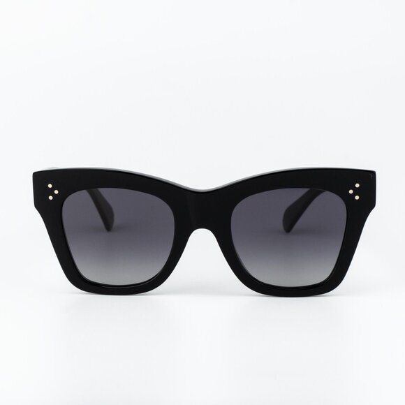 Celine 3 DOTS Women Sunglasses Black Grey Gradient CL4004IN 01D NEW AUTHENTIC - Picture 2 of 13